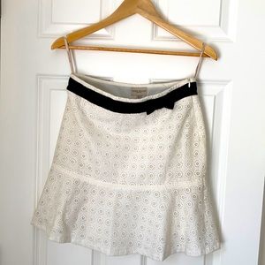 Karen Millen mini skirt, white, size 4